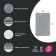 Bathroom mat IDDIS, 50x80 cm, microfiber, gray color