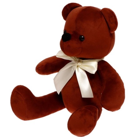 Soft toy "Bear Bloom with a ribbon", brown color, 25 cm-1