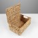 Basket with a lid, 32 x 22 x 14 cm, algae, metal