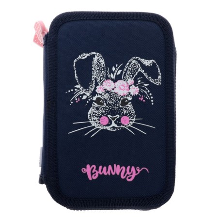 School backpack Bruno VisConti "My bunny!", 40 x 30 x 19 cm, ergonomic back, pencil case as a gift-2