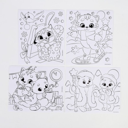 New Year's set for creativity. Creative workshop "New Year! Kit and friends "-2