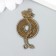 Souvenir Metal Suspension "Dragon with a Chinese coin" 4x2.3 cm