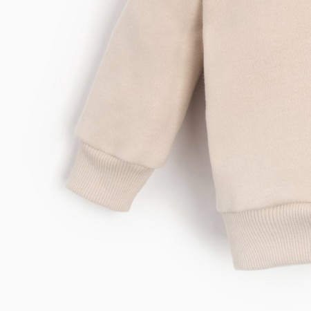 Kidsa (sweatshirt, trousers) minku, beige/brown color, height 80-86 cm-5
