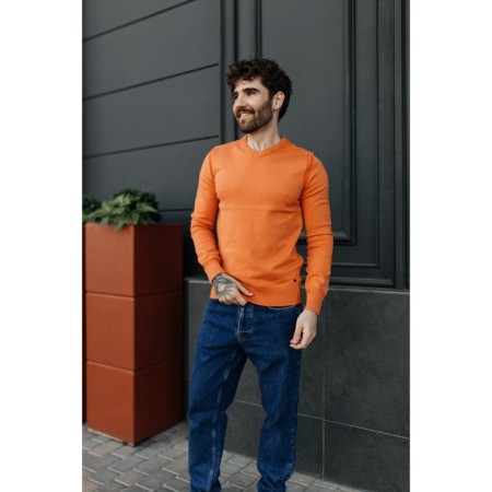 Jumper male ise, size 54, orange color-4