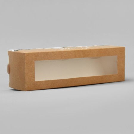 Box for Makarun, confectionery packaging "With love craft" 18 x 5.5 x 5.5 cm-3