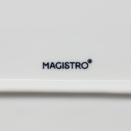 Porcelain oval Magistro “suite”, 35.5 × 23.5 cm, white color-5