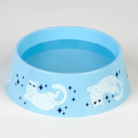Plastic bowl “cat rests”, blue, 300 ml-2
