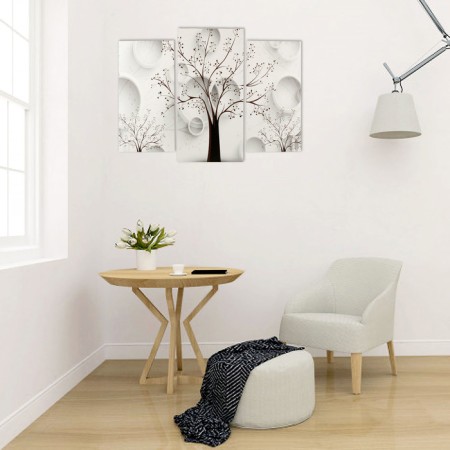 Modular picture "Trees" (2-25x50, 30x60 cm) 60x80 cm-3