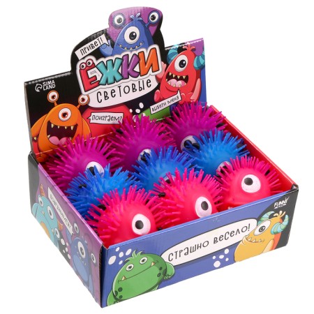 Bloody rubber hornet of light "monsters", MIX color, in showbox-6