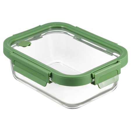 Smart Solutions baking and storage container, rectangular, with a lid, 1 l, green color