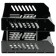 A set of paper trays is horizontal sity, set 2 pieces, on metal rods, black