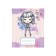 Notebook 12 sheets in the Pretty Girl line, cover coated paper, VD-clus, block No. 2 (gray sheets), mix