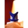 Expanding anal plug Bloom, silicone, blue color, 9.5 cm, d = 7 cm