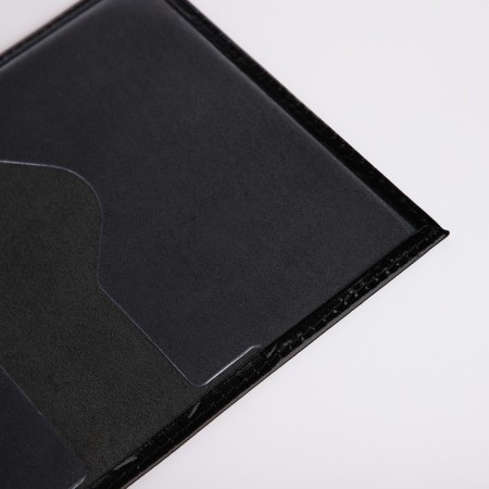 Cover for passport, black color-5