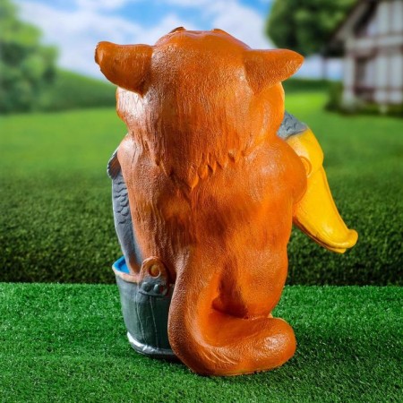 Garden figure "Cat Fisherman Medium" 41x23x18cm-2