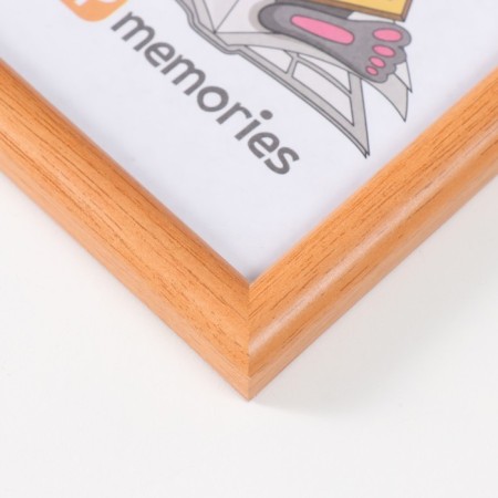 Photo frame MDF 10x15 cm, No. 5 "Simple", Milan nut, (plastic screen)-1