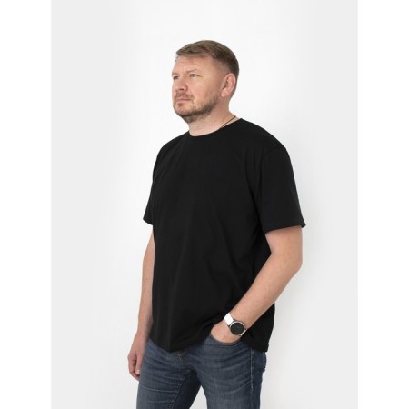 Male T-shirt, size 68-70, black color-3