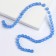 Bus with natural stone "Cat Eye", set of 50 pcs., 1 pc. - 8 mm, blue