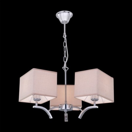 Chandelier "Edison", 3x75W E27, chrome 39x36.5x18 cm-1