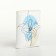 Women's wallet on the button, white color