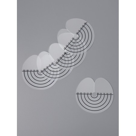Separators of strands for hair extension, set - 5 pcs