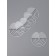 Separators of strands for hair extension, set - 5 pcs