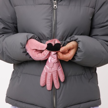 Gloves are female, dimensionless, with insulation, pink color-4