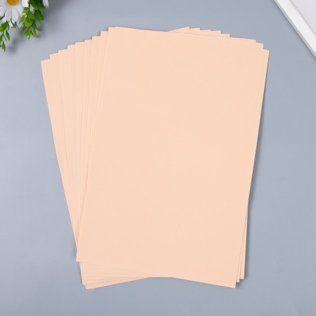 Foamiran "silk" 1 mm (set of 10 sheets) A4 format format-1