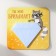 Magnet with a block for the records "You are my diamond" 12x12 cm