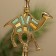 Camel candlestick 17 cm, brass