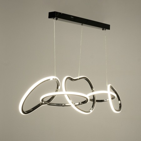 Lamp with PDD "Mila" LED 80W 3000-6000K chrome 124x27x35-135 cm-6