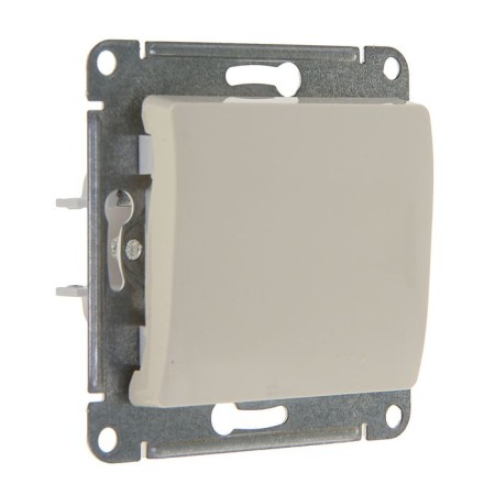 SE GLOSSA switch, 10 A, 1 key, IP20, hidden, beige, GSL000211
