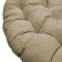 Billy swing pillow, diameter 115 cm, gray-beige color