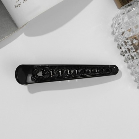Hair clip "Vivien" links, 9 cm, black-1