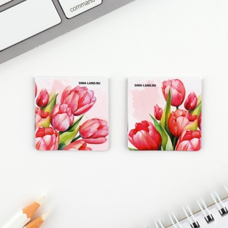 Gift set: notebook and magnetic bookmarks 2 pcs. “The most tender! From March 8 "-8