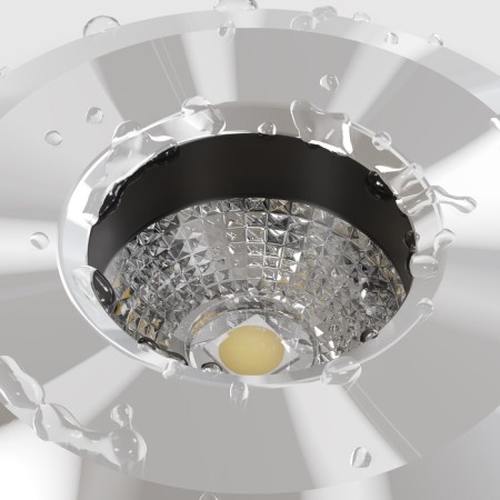 Introduced lamp Outdoor O044DL-L1S3K2, 1W, 4.2x4.2x7.2 cm, LED, 56LM, 3000K, Silver Color-3