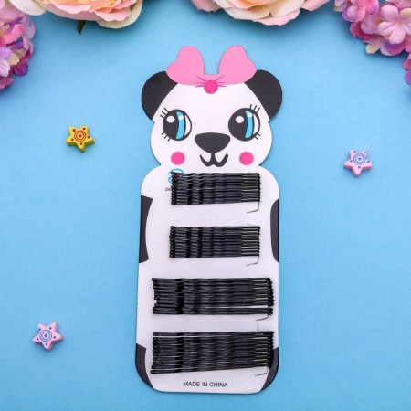 Invisibility for hair "Fermino" (set 40 pcs) 5 cm 6 cm, black