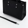 Women's bag with lightning, textura, average size, black color