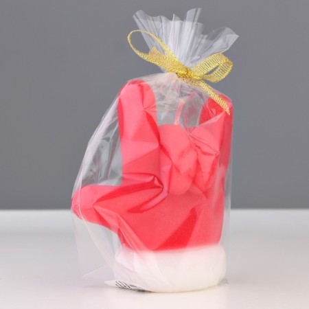 Decorative candle "New Year's greetings", 6x5x9.5 cm-7