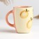 Mug "Festive" 0.4l / 11.5x9.5cm, peach kiss