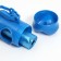 Container-button with cleaning bags (roll 15 bags 29x21 cm), blue
