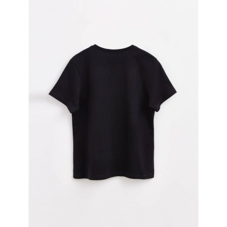 Female T -shirt, size XS, black color-2