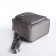 City backpack of textiles on lightning, 2 outer pockets, color gray color