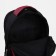 School backpack of textiles on lightning, rise, external pocket, red color