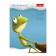 Notepad A7, 48 sheets, in a cage, on a gluing, "frog den", cover covered paper, lamination, three -colored block, block 60 g/m2, 5v mix