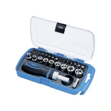 The reverse screwdriver with a set of bit and end heads BARS 13358, 41 pcs.