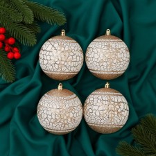 Set of balls plastic D-10 cm, 4 pcs 