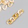 Decor for creativity plastic "Ring for the chain" Cream set 25 pcs 2.3x1.65 cm