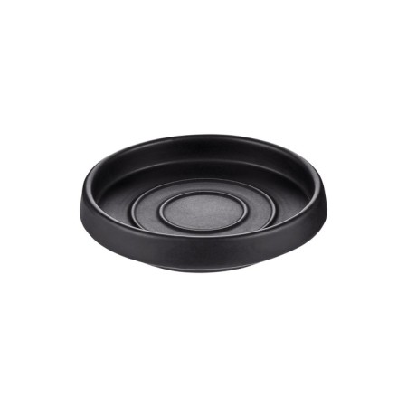 Magma soap dish. Moroshka , 12x12x2.3 cm, black color-5