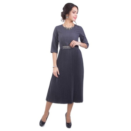 Women's dress, size 44, gray color